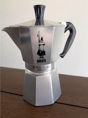 Bialetti Moka Express 6 Cups Stove Top Espresso Maker Made Italy Stainless Steel